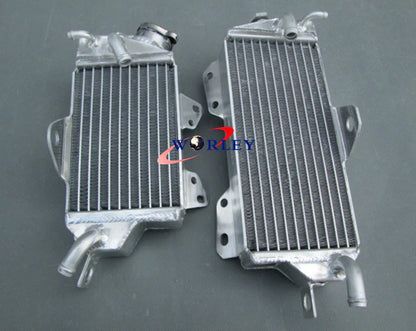 Aluminum Radiator + Green Hose for Kawasaki KX125 KX 125 (1990-1991)