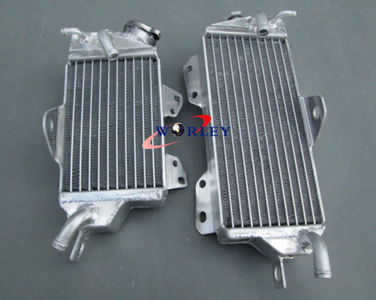 Aluminum Radiator + Green Hose for Kawasaki KX125 KX 125 (1990-1991)