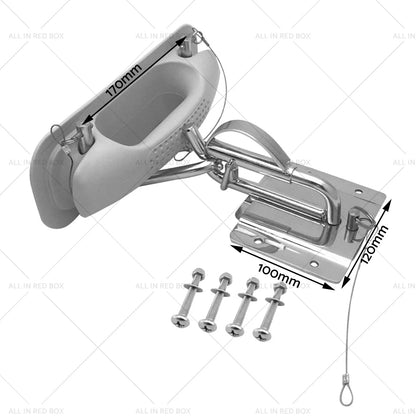 Stainless Steel Quick Davits Set for Boat - Insta-Lock ()
