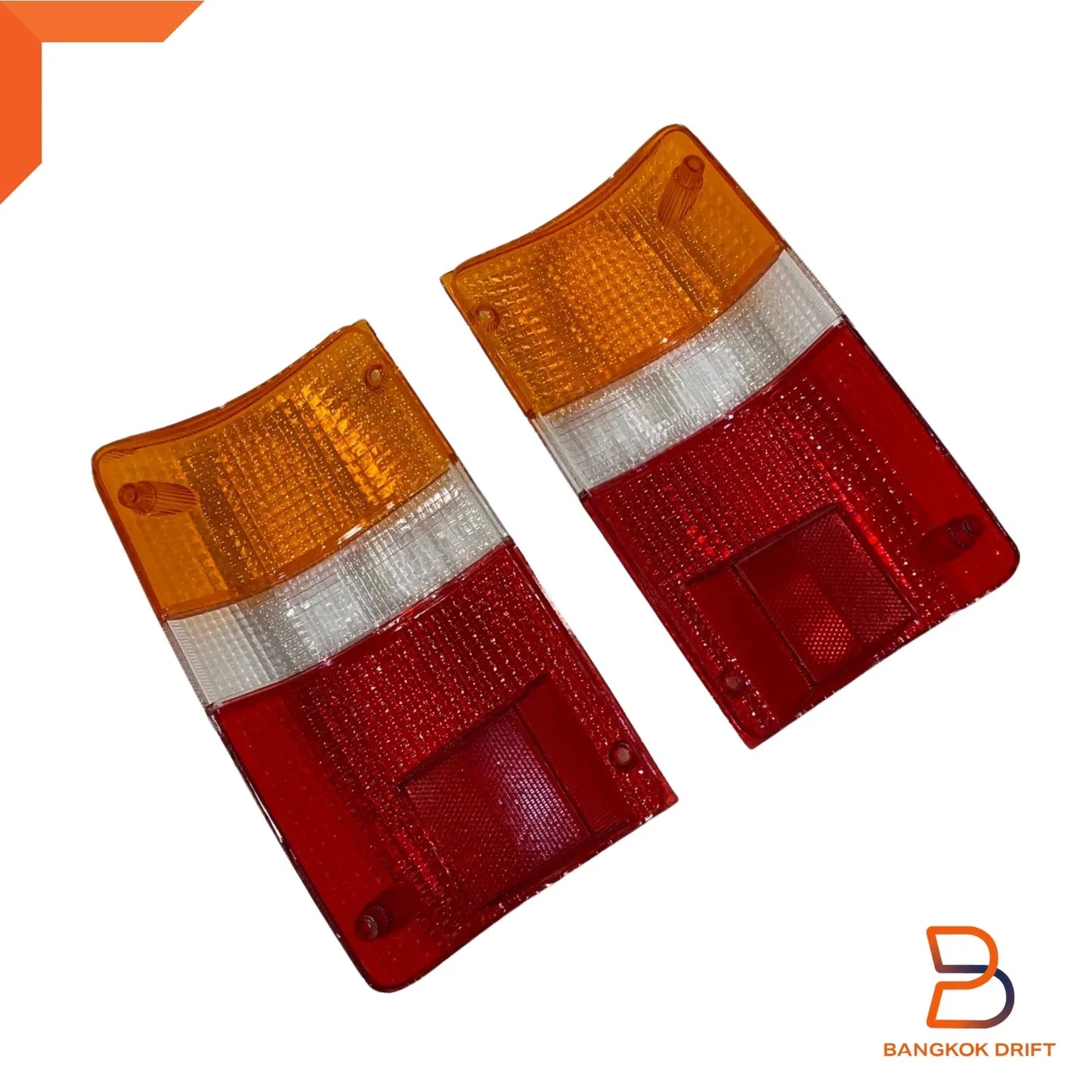 Amber Lens Pair for Tail Lamp Rear Light Toyota Hilux Ute (88-96)