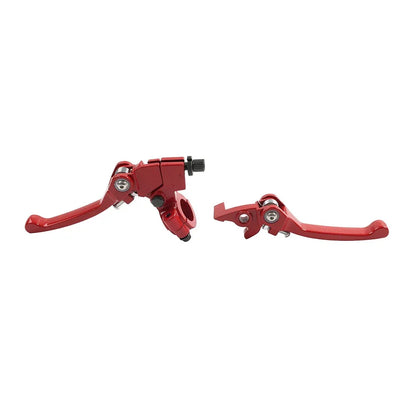 Brake Clutch Levers Red 22mm for Dirt Bike 50cc 125cc