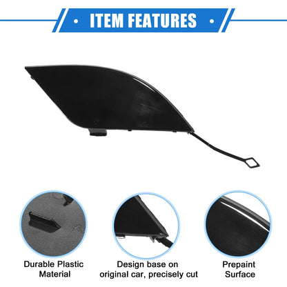 Rear Bumper Tow Hook Eye Hole Cap for Mercedes-Benz C300 (2008-2011) Black