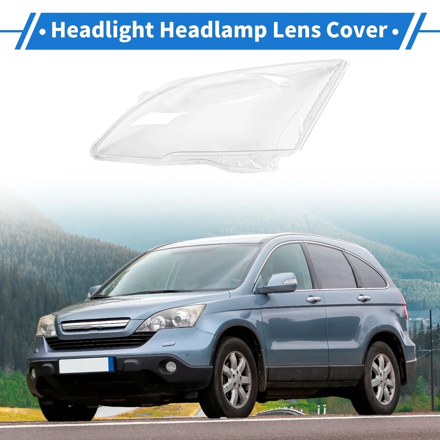 Car Front Left Headlight Lens Cover for Honda CR-V (2007-2011)