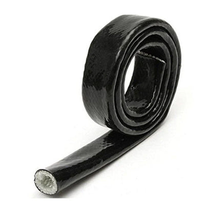 Black Anti-Flame Sleeve Heat Shield Hose ID-10MM for 6AN Oil Fuel Lines