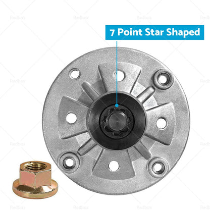 John Deere Spindle Assembly for Ride-On Mowers 7 Point Star Blade