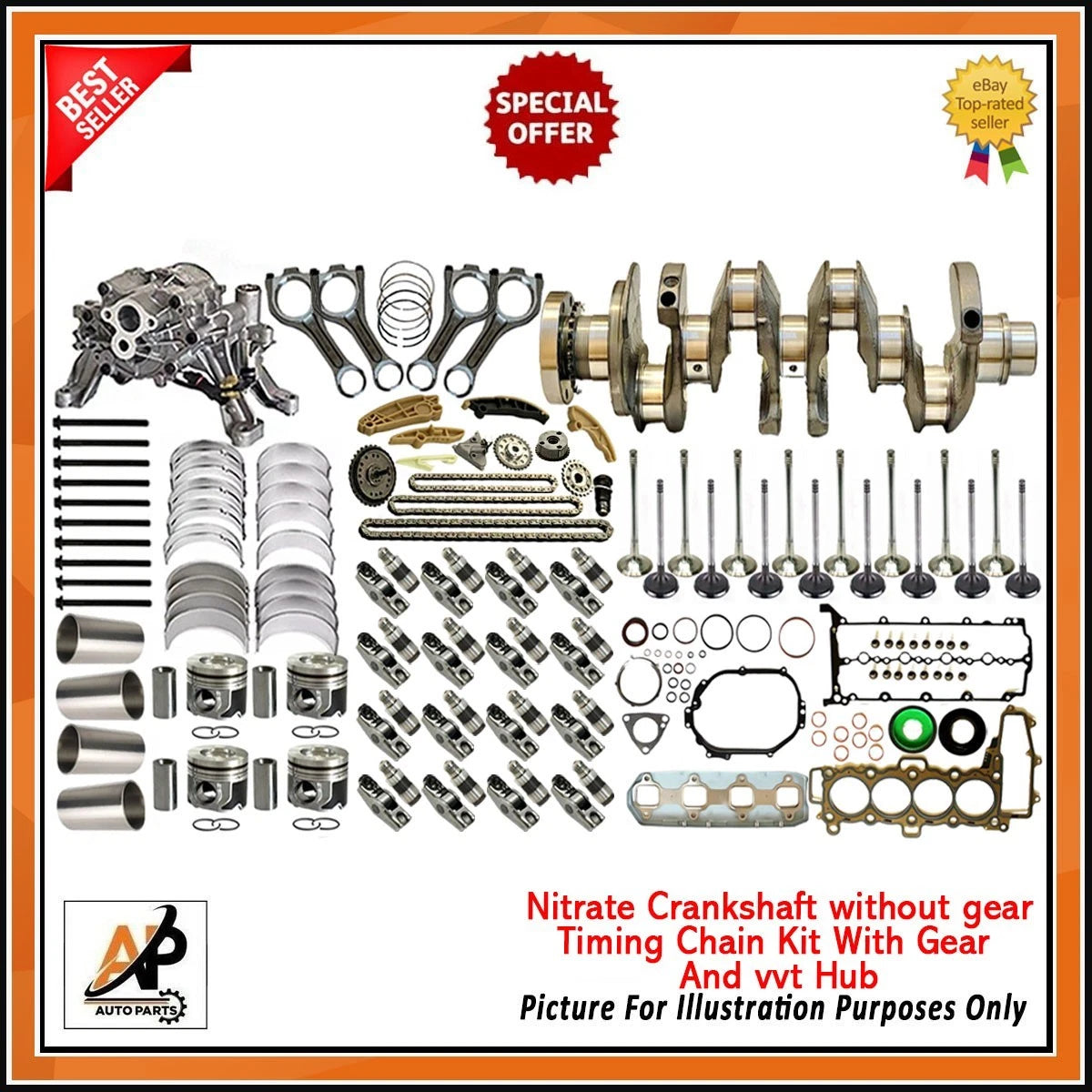 Crankshaft for Land Rover Discovery 2.0 Diesel 204DTD (2000–2013) Kit