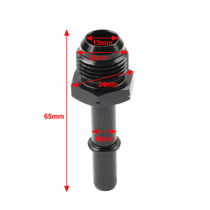 8AN Male to 3/8" Male SAE Quick-Disconnect EFI Fuel Rail Fitting