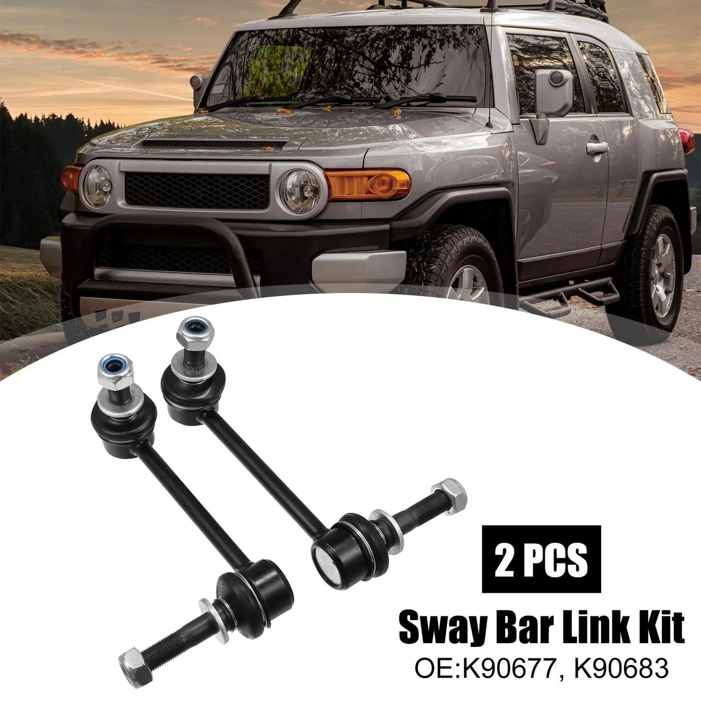 2 x Front Sway Bar Links for Toyota 4Runner, FJ Cruiser (2003-2023)