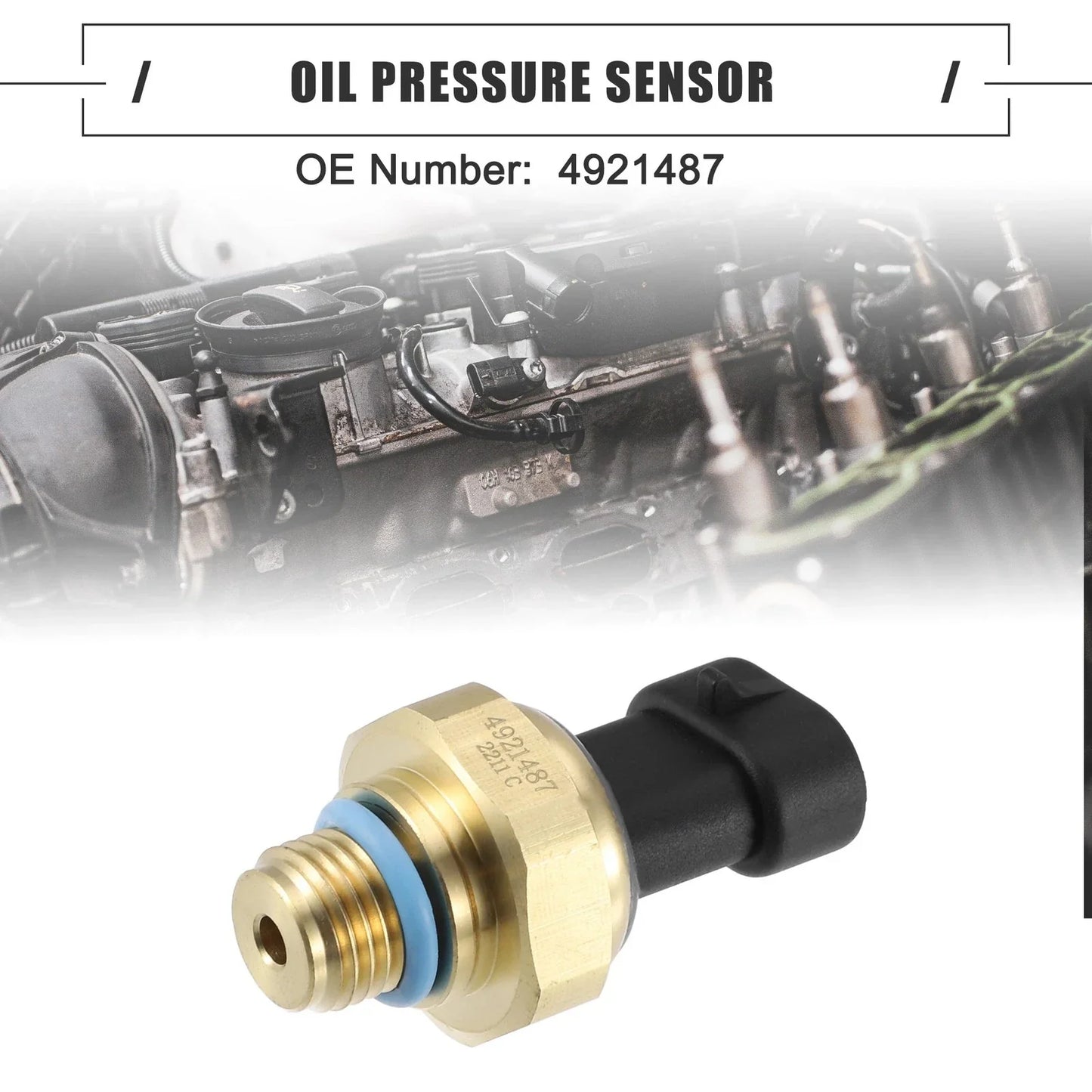 Engine Oil Pressure Sensor for Dodge Ram 2500 3500 (1998) - Black
