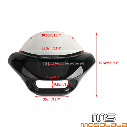 9" Windshield for Harley Softail Fat Bob 114 FXFBS FXFB (2018-2024)