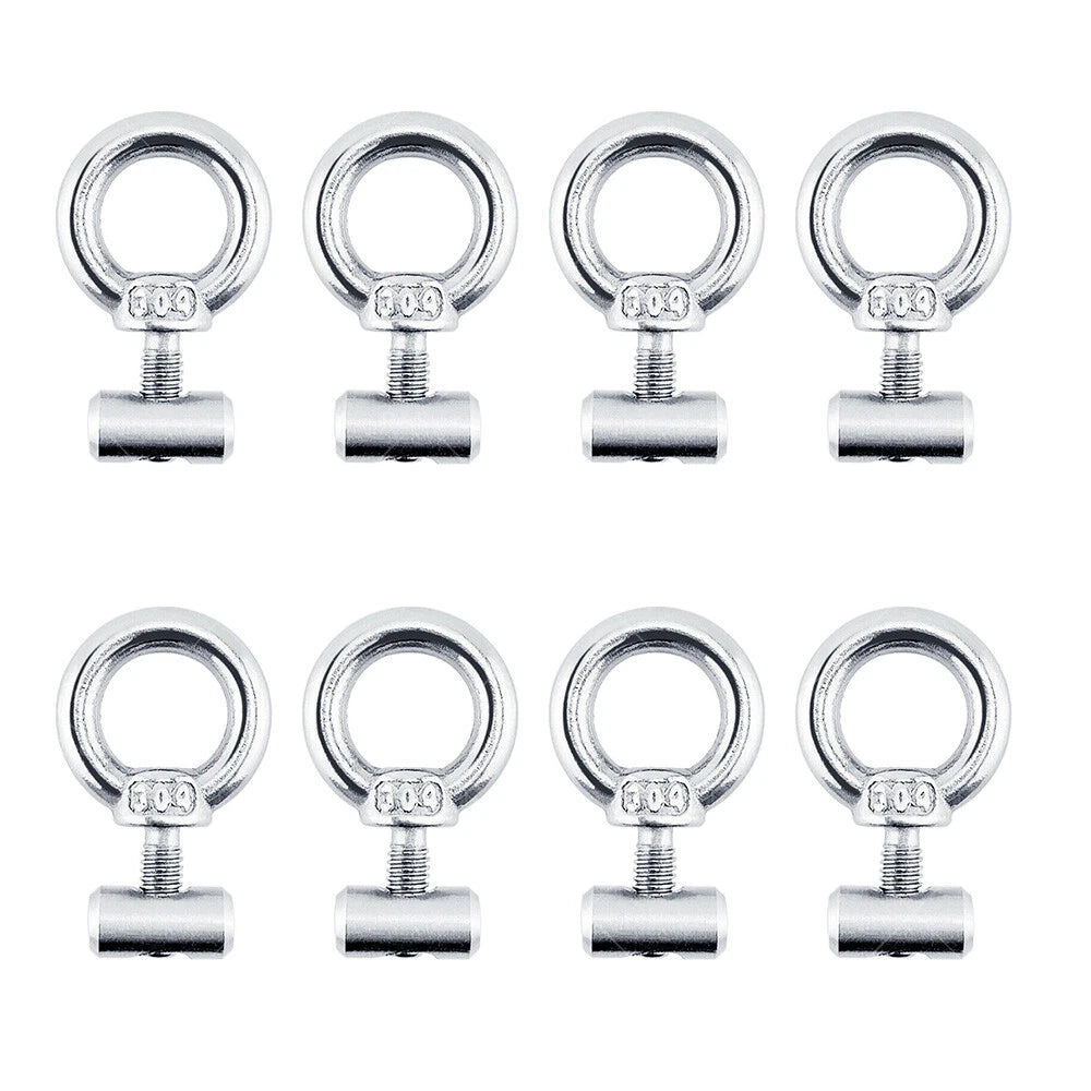 8 x Stainless Steel Awning Rail Stoppers Track Screws for Boat RV Caravan