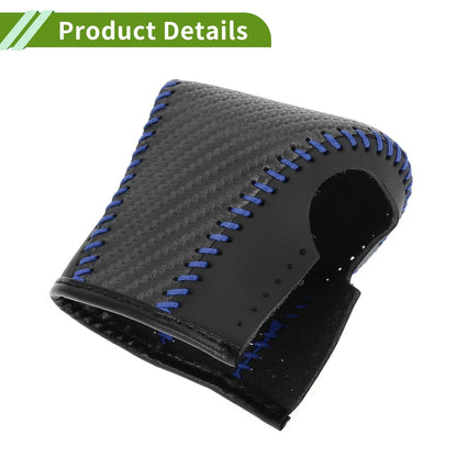 Gear Shift Knob Cover for Lexus ES300h 2018-2023 Black Carbon Fiber Blue