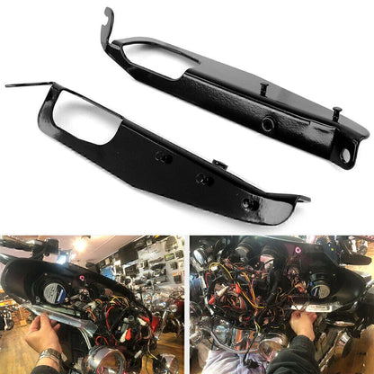 Black Heavy Duty Inner Fairing Support Bracket for Harley FLHX (1996-2013)