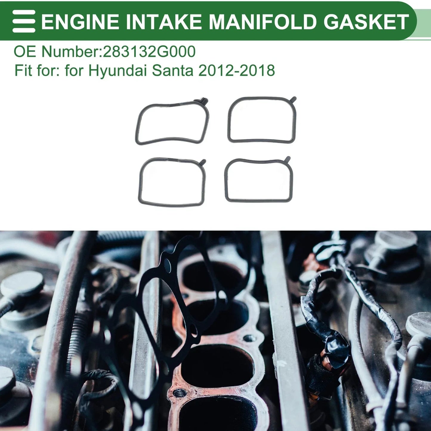 Engine Intake Manifold Gasket for Hyundai Santa 2012-2018