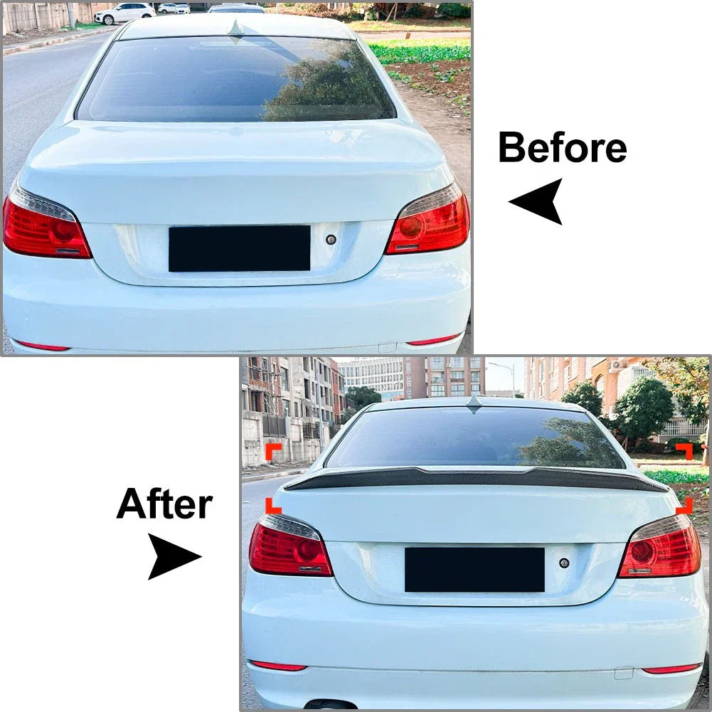 Glossy Black Rear Trunk Spoiler Wing for BMW 5 Series E60 M5 (2004-2010)