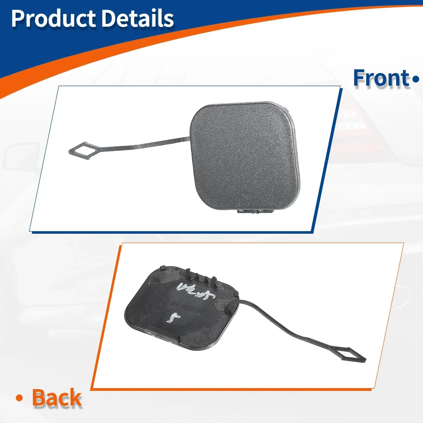 Rear Tow Hook Cover for Mercedes-Benz B-Class (2012-2019) Gray
