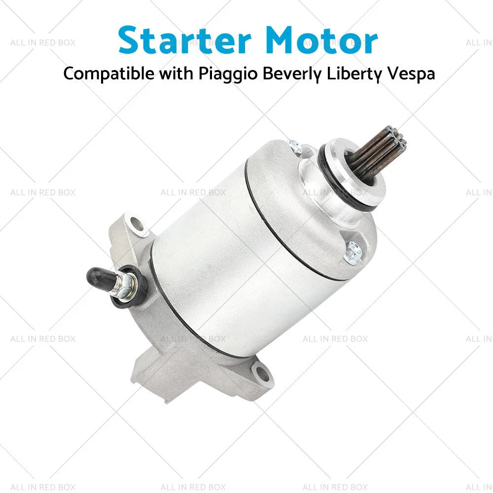 Starter for Piaggio Fly 125, Vespa LX 125, Liberty 150, X8, X9, X-Evo (2001-2023)