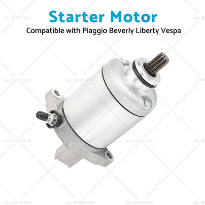 Starter for Piaggio Fly 125, Vespa LX 125, Liberty 150, X8, X9, X-Evo (2001-2023)