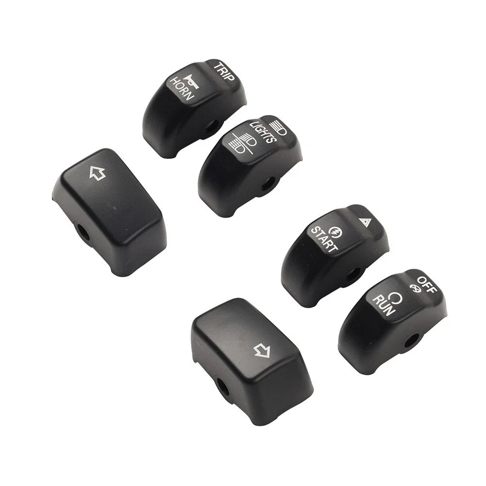 6x Handlebar Control Switch Cap Button for Harley Sportster Iron 883 1200