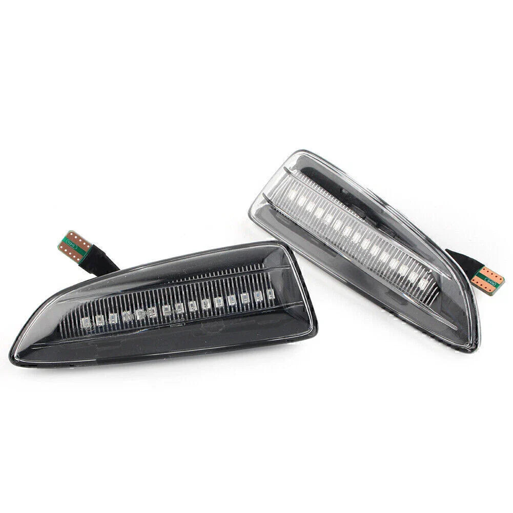 Clear Dynamic Amber LED Front Side Marker Lights for Opel Astra (2010-2019)