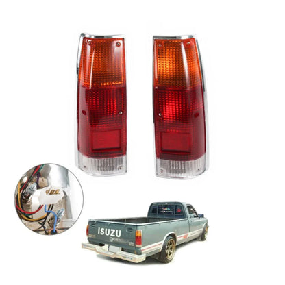 Tail Lights Rear Lamp Chrome Fits Isuzu KB Holden Rodeo Pickup UTE Truck 1980-88