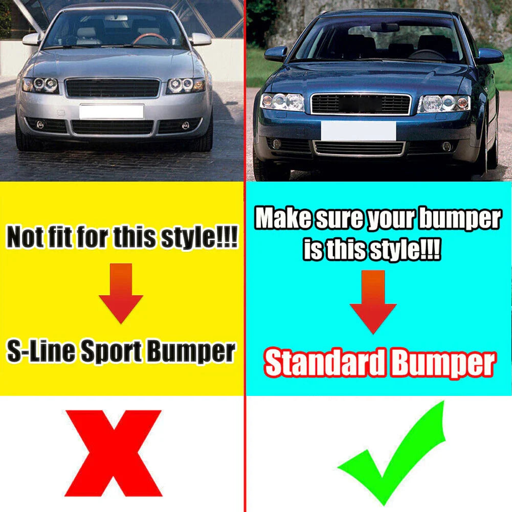 Front Bumper Lower Honeycomb Mesh Grille for Audi A4 B6 (2001-2005)