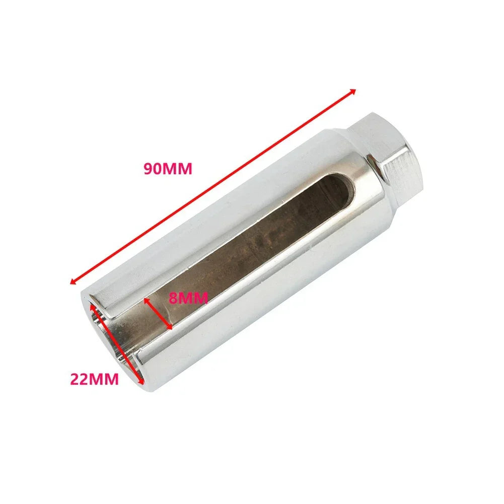 Oxygen Sensor Removal Socket Wrench / 7/8 Inch Steel Silver