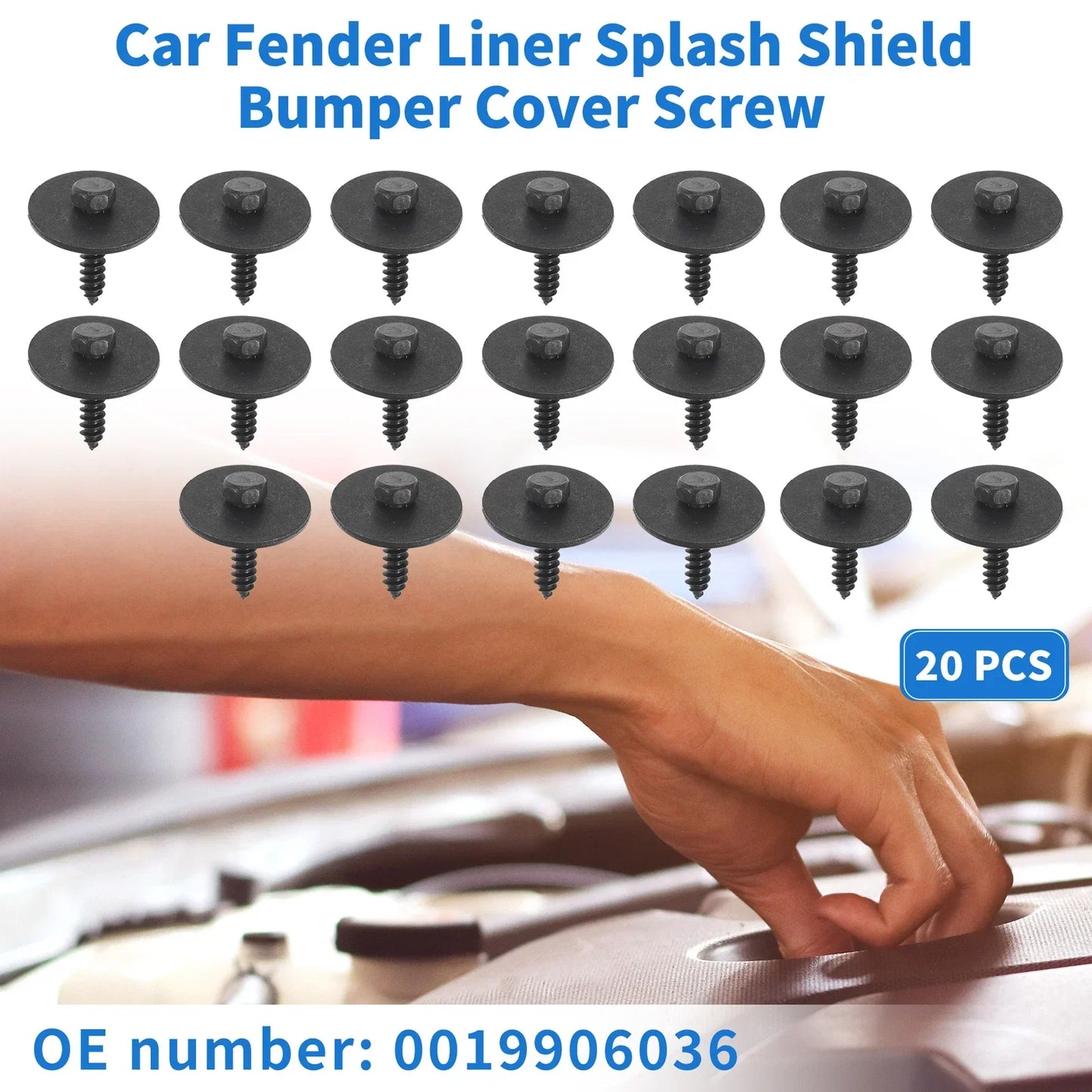 20 x Car Fender Liner Splash Shield Bumper Cover Screws for Mercedes-Benz A220