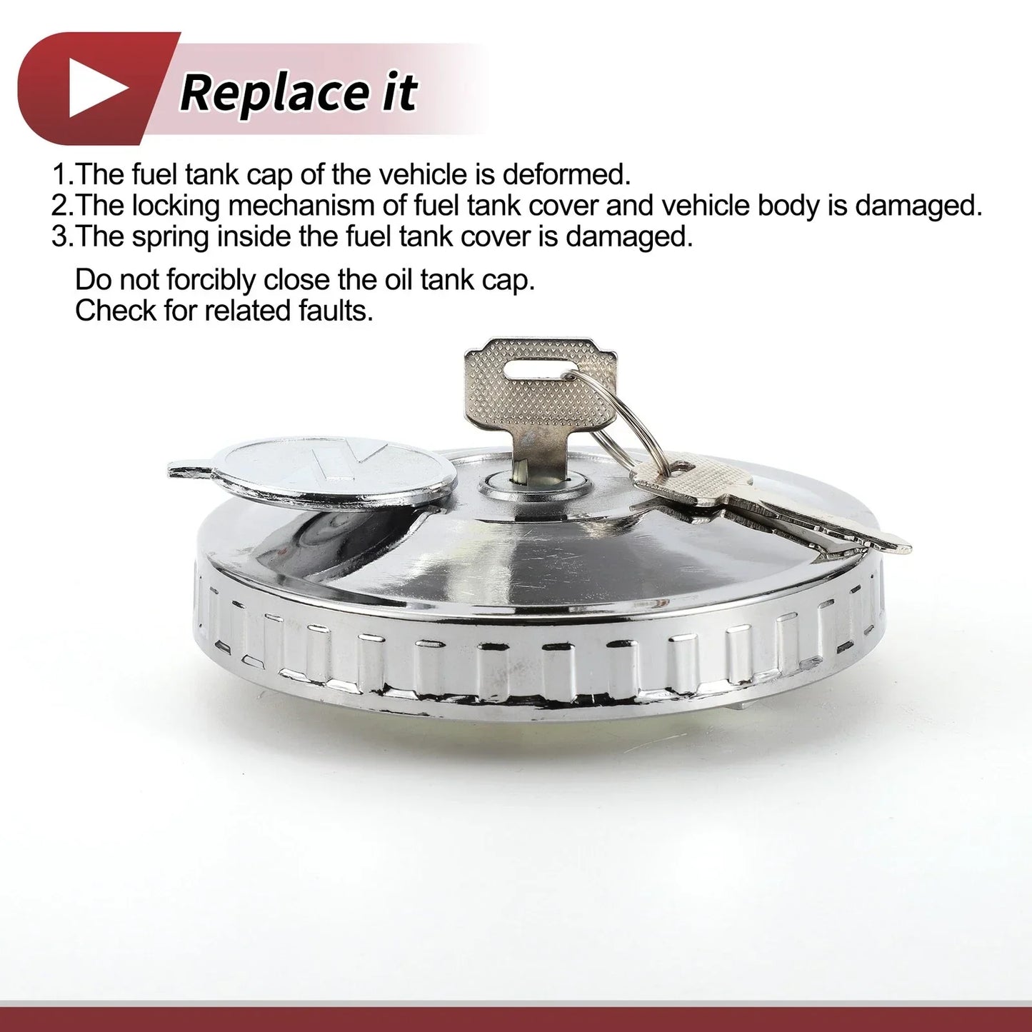 Locking Gas Cap with 2 Keys for Mercedes-Benz LK LN2 LP MK