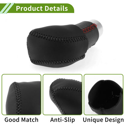 Car Gear Shift Knob Cover for Lexus RX350 2023-2024 Black Faux Leather