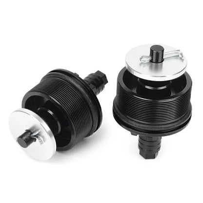 CNC Aluminum Motorcycle Preload Adjusters Fork Bolts  Black for Honda CB400