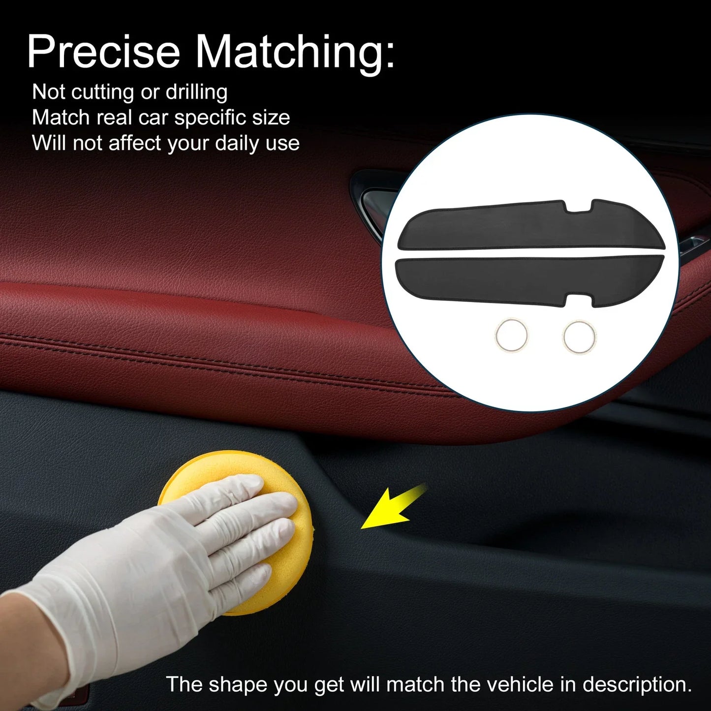 Car Door Anti Kick Pad Sticker Protector for Honda Elysion (2016-2019)