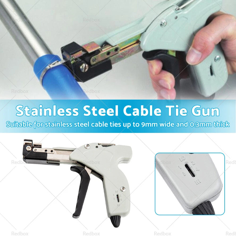 Stainless Steel Cable Tie Gun Tool Automatic Tightener Cutter