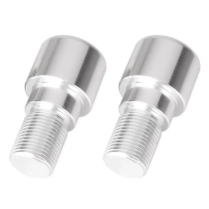 18mm Silver Motorcycle Dirt Bike Handlebar Grips End Cap Plugs (All Years)