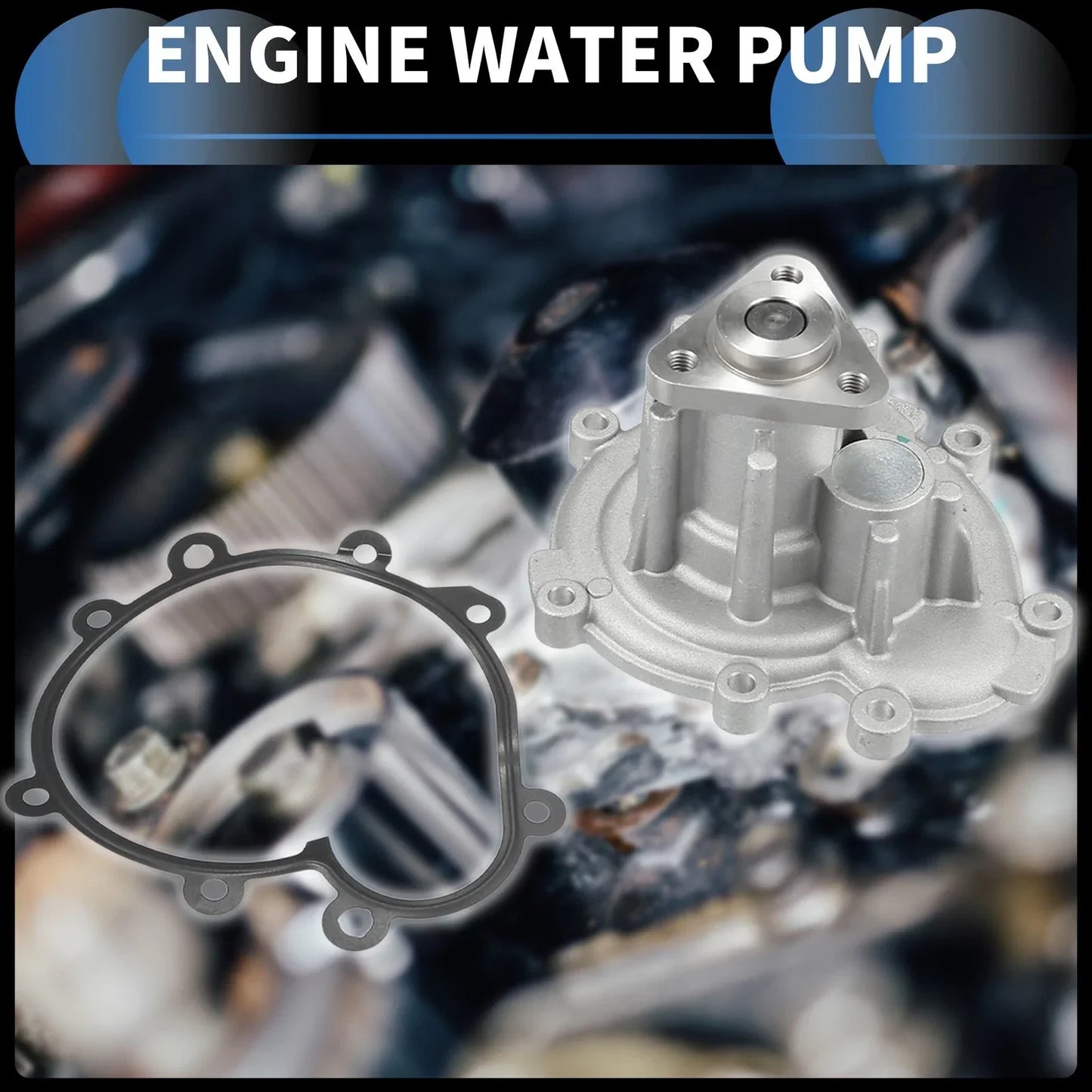 Water Pump with Gasket Kit for Porsche Cayenne (2002-2006)