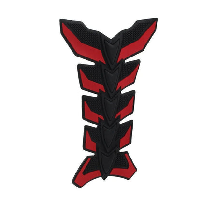 3D Red Fish Bone Gas Fuel Oil Tank Pad Decal Sticker for Motorcycle