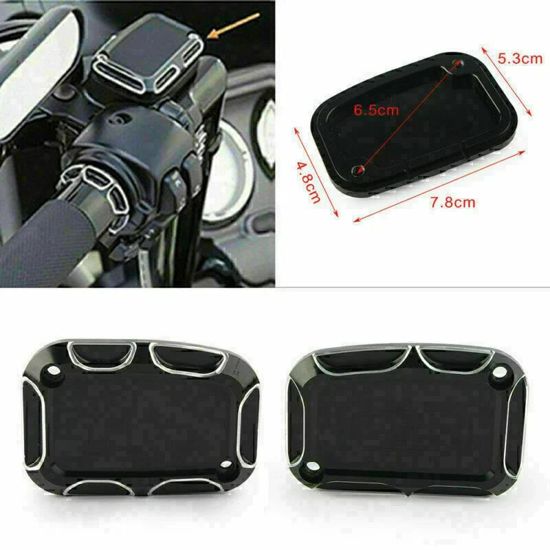 L&R ShallowCut Brake Master Cylinder Cover for Harley Touring 2014-2016