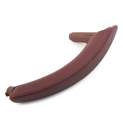 Red Brown Door Trim Pull Handle Right Side Real Leather for BMW X5 X6 (2007-2013)