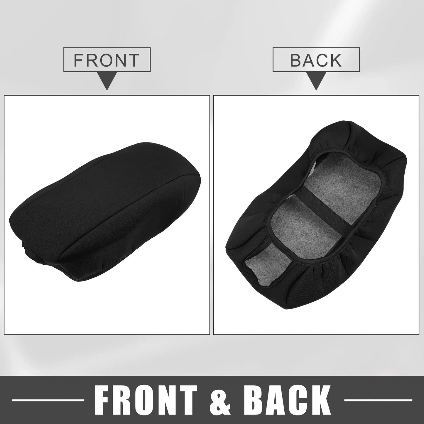 Car Center Console Armrest Cover for Dodge Durango (2011-2020) Black