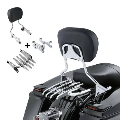 Sissy Bar Backrest Stealth Rack Dock Hardware for Harley Touring (2014-2024)