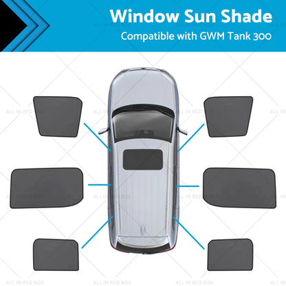 Car Window Mesh Blind for GWM Tank 300 Magnetic Sun Shade (2023-2024)