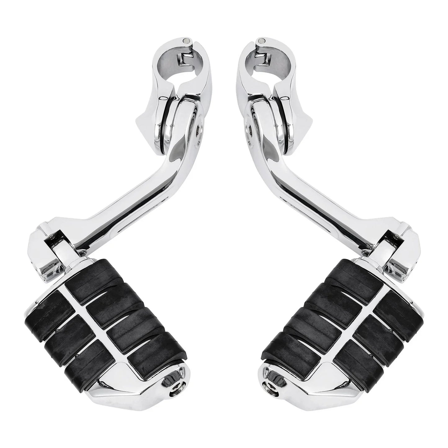 1-1/4" Chrome Footpeg Footrest Mount for Harley Touring Engine Guard