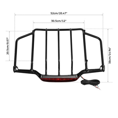 Trunk Luggage Rack w/ LED Light for Harley Electra Road Glide (1993-2013)