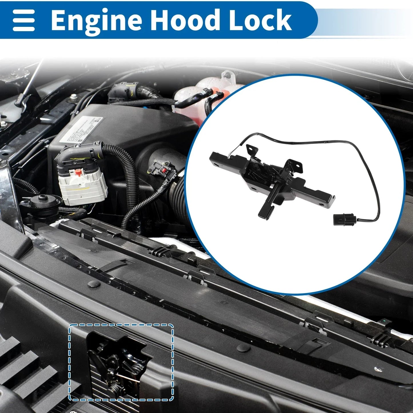 Hood Latch Assembly for Hyundai Sonata (2020-2023) 1 x Quality Replacement