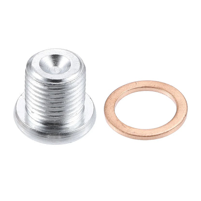 Steel Engine Oil Drain Plug Screw with Gasket for Nissan