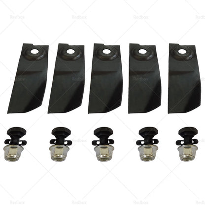 Lawn Mower Blades & Bolts 5 x 19" for Honda HRU196 HRU195 HRU194