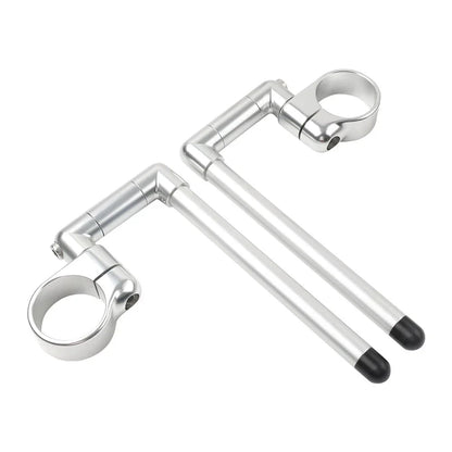 58MM Clip-On Handlebar for Universal Cafe Racer Motor - Silver