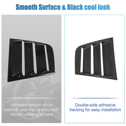 2 x Rear Window Louvers for Dodge Charger 2011-2021 Air Vent Scoop Shades