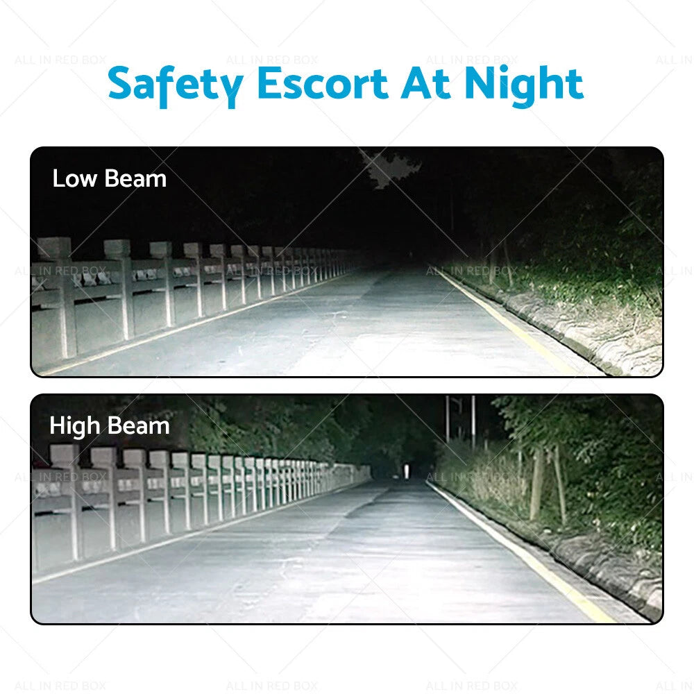 H1 LED Headlight Bulbs 220W 30000LM High Low Beam 6000K for Car