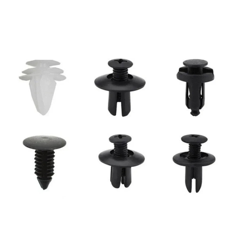 100 Pcs Push Retainer Pin Rivet Fasteners for Bumper Door Trim Panels
